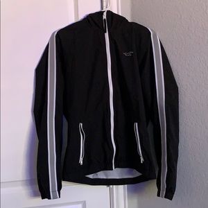 Hollister, black jacket